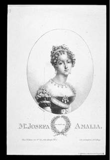 Auguste Garneroy, María Josefa Amalia de Sajonia, 1819. Biblioteca Nacional de España, Madrid, España.