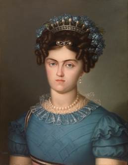 Luis de la Cruz y Ríos, María Josefa Amalia de Sajonia, 1825. Museo Nacional del Prado, Madrid, España.