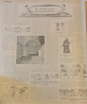 Fig.  2. La verdad acerca de Sardanápalo. El  Hogar, 20/7/1923.