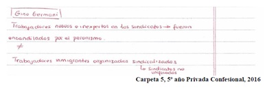 El Tratamiento del eje: “Políticas
del peronismo”