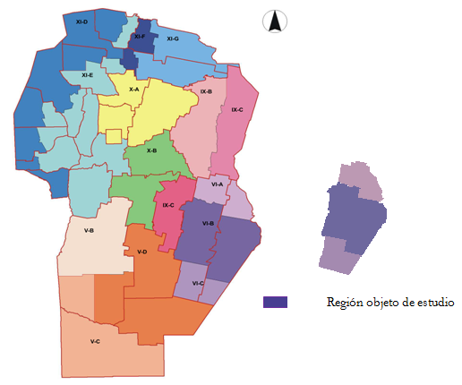 Zonas  agroeconómicas homogéneas de la provincia de Córdoba